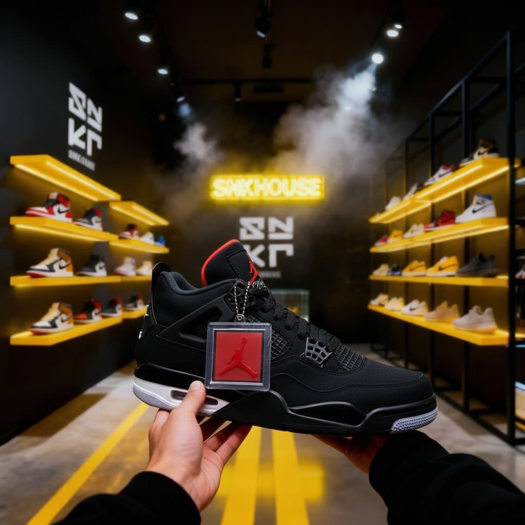 Nike Air Jordan 4 Retro "Black Canvas"