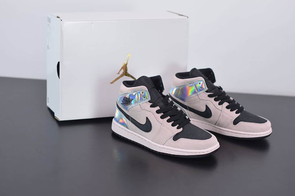 Nike Air Jordan 1 Mid "Dirty Powder Iridescent"