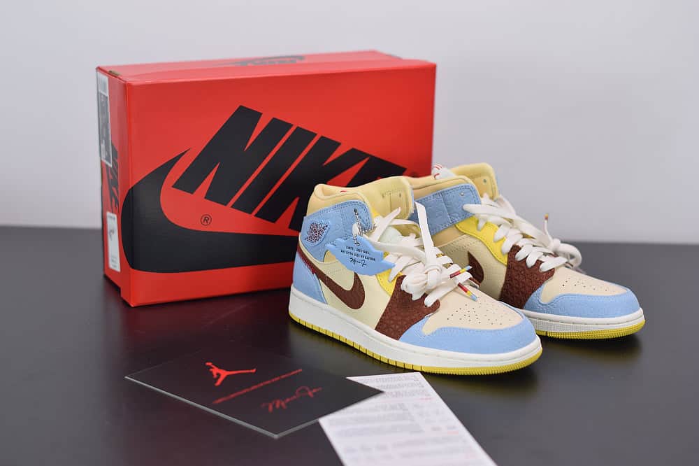Nike Air Jordan 1 Mid SE Fearless "Blue the Great"