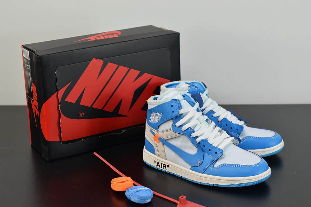 Nike Air Jordan 1 Retro High Off-White University Blue
