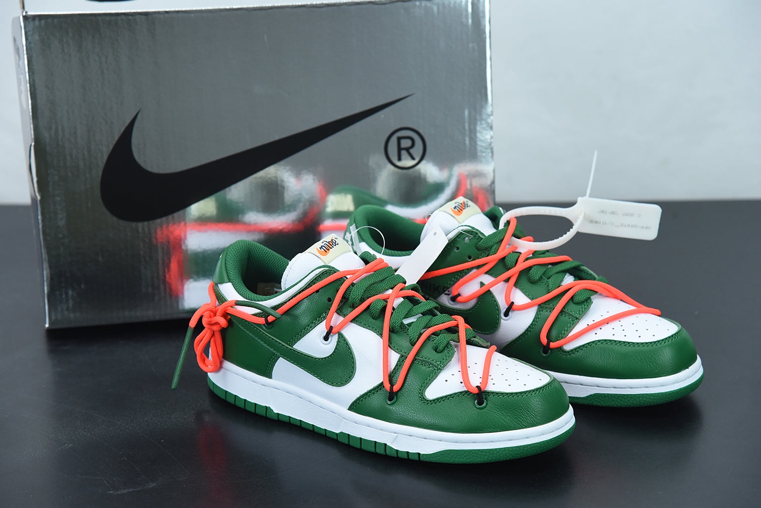 Nike Dunk Low Off-White Pine Green - Imagen 1